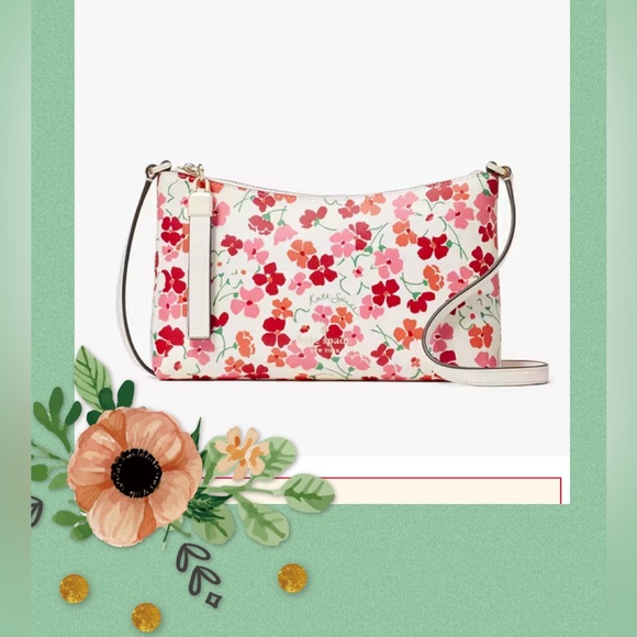 New with Tag Kate Spade Sadie Sunny Floral Printed Crossbody - Picture 7 of 7